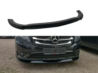 Mercedes Benz Vito W447 přední spoiler lipa Glossy Black MD Design Lesk.