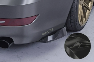 BMW 6 E63/ E64 Coupe a Cabrio boční spoilery na zadní nárazník Glossy Black CSR Lesk