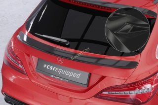 Mercedes Benz CLA X117 Shooting Brake spoiler pod zadní okno Glossy Black CSR Lesk.