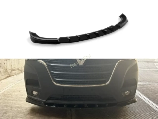 Renault Master Facelift 2019- přední spoiler lip Glossy Black MD Design Lesk.