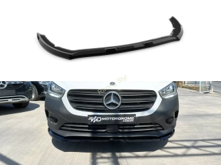 Mercedes Citan 2021- přední spoiler lip Glossy Black MD Design Lesk.