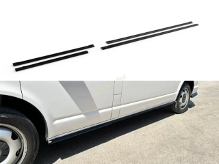VW T6.1 Long nástavce na boční prahy Glossy Black MD Design