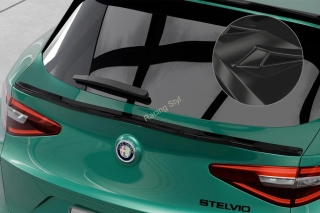 Alfa Romeo Stelvio spoiler pod zadní okno Glossy Black CSR Lesk.