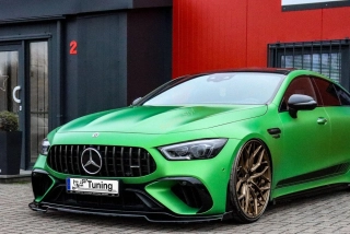Mercedes AMG GT 4-dveř. X290 přední spoiler lip s křidélky IN Tuning
