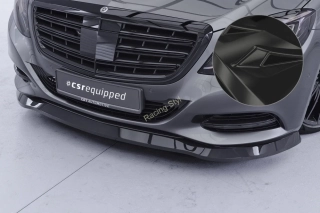 Mercedes Benz S W222 přední spoiler lip Glossy Black CSR Lesk