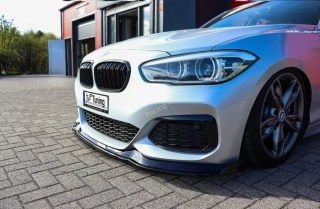BMW 1 F20 M-140i přední spoiler lip s křidélky Glossy Black IN Tuning Lesk