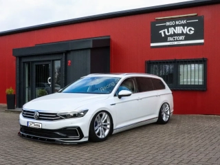 VW Passat 3G B8 R-Line Facelift přední spoiler lip Glossy Black IN Tuning Lesk