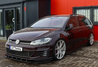 VW Golf 7 GTI/ GTD AU Facelift přední spoiler lip s křidélky Glossy Black IN Tuning Lesk