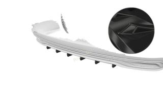 Audi A6 C8 4A/F2 spoiler na zadní nárazník difuzor Glossy Black CSR Lesk